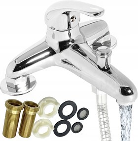 Kádtöltő Csaptelep Álló 2 Lyukú 145MM Retro Sárgaréz Klasszikus Kád