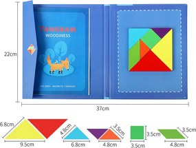 Mágneses tangram fajáték
