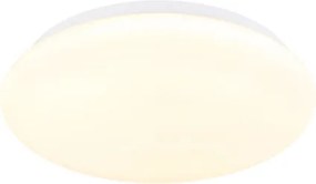 Globo 41548R-12 Mennyezeti lámpa, fém matt fehér, akril fehér, csúszókapcsoló, színek rögzíthetők, ø: 260mm, M: 65mm, tartozék: LED 12W 230V, 1170lm forrás, 760lm kimenet, CCT 3000/4200/6500K