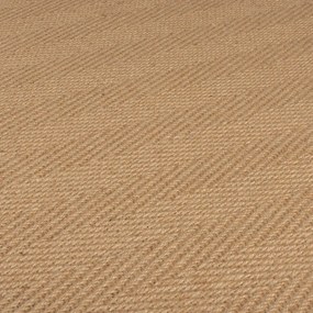 Natúr színű juta futószőnyeg 60x800 cm Kira – Flair Rugs
