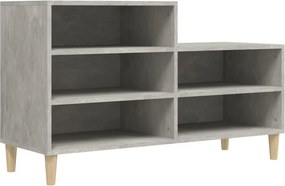 vidaXL betonszürke szerelt fa cipőszekrény 102x36x60 cm