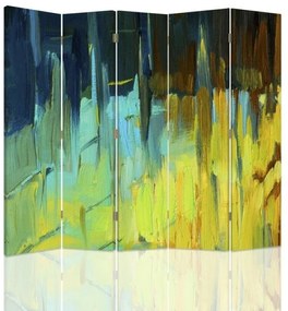 Gario Paraván Tengerparti absztrakció Méret: 180 x 170 cm, Kivitelezés: Klasszikus paraván