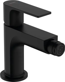 Hansgrohe Rebris E, karos bidé mixer leeresztő készlettel húzórúddal, fekete matt, HAN-72211670