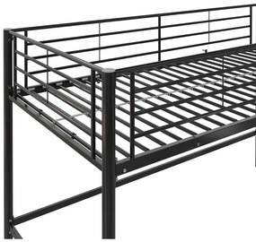 Fekete magasított gyerekágy 90x200 cm Jodie – Støraa