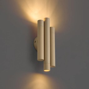 Retro wandlamp beige 3-lichts - Pipes