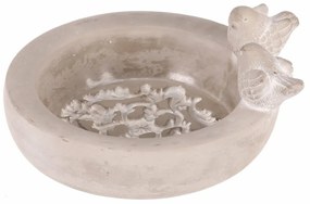 Beton madáretető Kör, szürke , 25 x 22 x 12 cm