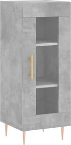 vidaXL betonszürke szerelt fa tálalószekrény 34,5 x 34 x 90 cm