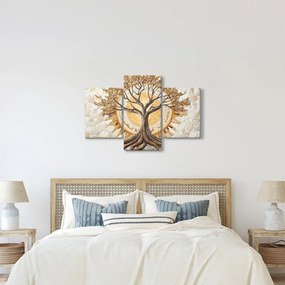 Kép – Arany életfa mozaikban (90x60 cm)