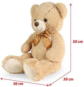 Rappa Nagy plüss mackó Ron világosbarna, 78 cm,címkével
