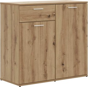 vidaXL kézműves tölgy színű szerelt fa tálalószekrény 80 x 36 x 75 cm