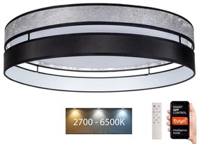 Belis LED Dimmelhető mennyezeti lámpa LIMA LED/36W/230V Wi-Fi Tuya + távirányító fekete/ezüst BE0881