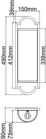 Orlicki Design LIBERO OR84535 Fali lámpa 2x12W/E14 IP20