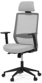Szürke hálós irodai szék szinkronmechanikával. KA-V3329 GREY