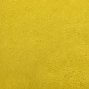 sárga kihúzható bársonyheverő 100 x 200 cm