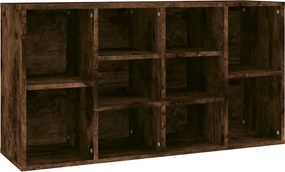vidaXL füstös tölgy színű szerelt fa cipőtároló pad 103x30x55 cm
