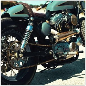 Poszterek 30x30 Klasszikus motorkerékpár Motor