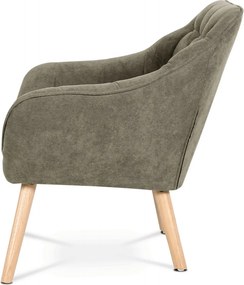 Kétszemélyes kanapé, barna szövet kárpittal, AK-322 LAN2