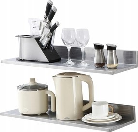 Rozsdamentes acél fali polc 76 cm