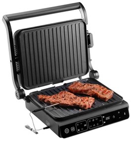 Concept ge3600 - Kontaktgrill mit Temperatursensor GLASS 2000W/230V schwarz