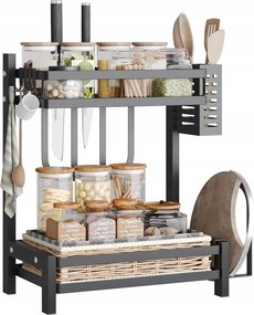 Fűszertartó Polc Konyhai Állvány Szervező Pultra