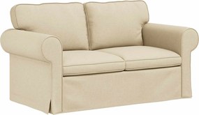 vidaXL Kanapé Krém 215 x 82 x 80 cm szövet