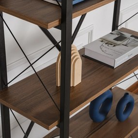 Elysian Walnut and Black polcállvány