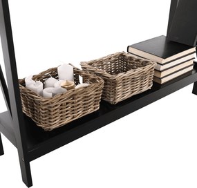 Konzolasztal, fekete, APOLOS