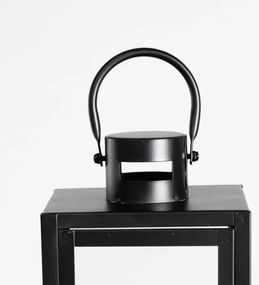 Dekoratív fekete lámpás, 49 cm