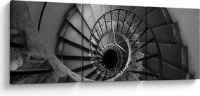 Kép - Lépcsőház (órával) (90x30 cm)