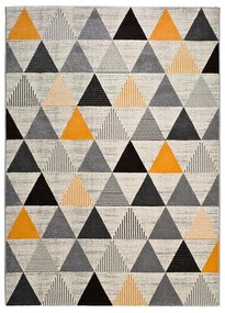 Leo Triangles szürke szőnyeg, 140 x 200 cm - Universal