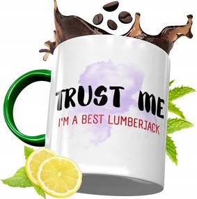 Zöld Bögre Favágónak Születésnapi Ajándék fényképes nyomtatással