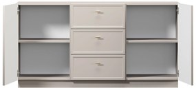 Lorini komód 150 cm - kasmír / arany T-bar fogantyúk