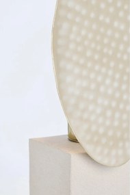 Bézs fém asztali lámpa fém búrával (magasság 46 cm) Neev – Bizzotto