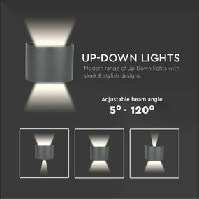 LED Kültéri fali lámpa LED/6W/230V 4000K IP65 fekete