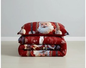 Mikroszálas ágynemű SANTA ON A SWING piros Ágyneműhuzat mérete: 70 x 80 cm | 140 x 200 cm