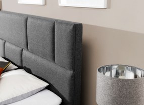 Franciaágy Boxspring 180 cm Florio (világosszürke) (matracokkal és tárolóval). 1025388