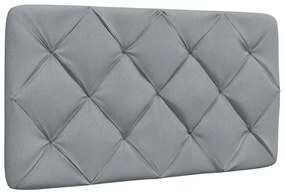 világosszürke szövet ágykeret LED-ekkel matrac nélkül 100x200cm