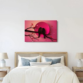 Kép - Szerelmes madarak (90x60 cm)