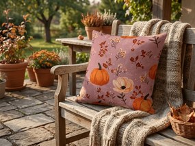 Mikroszálas párnahuzat PUMPKINS ROSAVIE 45x45 cm, óarany rózsaszín