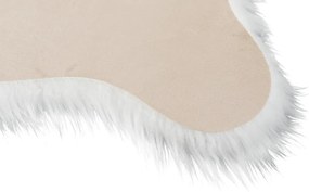 Műszőrme, fehér, 60x90, EBONY TYP 1