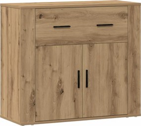 vidaXL kézműves tölgy színű szerelt fa tálalószekrény 80 x 33 x 70 cm