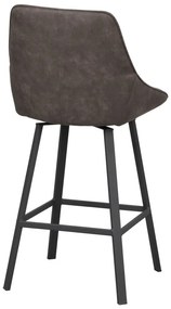 Szürke bárszék szett 2 db-os (ülésmagasság 65 cm) Alison – Rowico