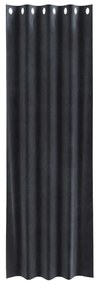 Függönyök függönyökkel 2 pcs Sötétszürke 140 x 225 cm Bársony