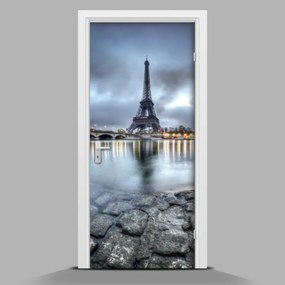Ajtó tapéta Eiffel-torony hajnalban wallmur-pl-f-47359660