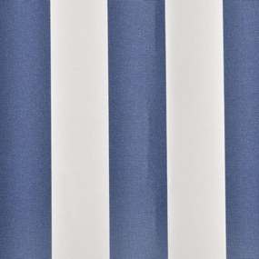 kék és fehér napellenző ponyva 3 x 2,5 m (keret nélkül)