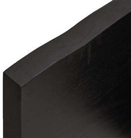 sötétbarna kezelt tömör asztallap 120x60x(2-4) cm