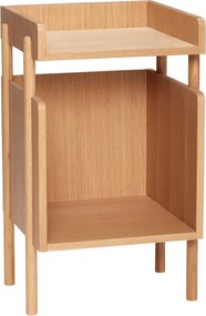 Natúr színű éjjeliszekrény tölgyfa dekorral Archive – Hübsch