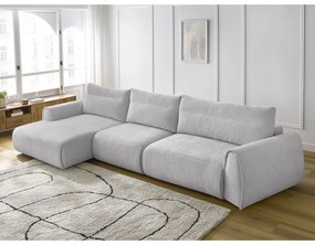 Világosszürke sarokkanapé Aden – Bobochic Paris