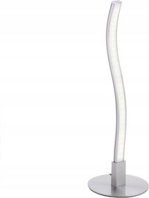 Just Light Led asztali låmpa, hullåmos design, acél, 4W, 3000K, zsinóros kapcsoló