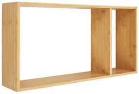 Natúr színű többszintes bambusz fali polc 70 cm Ember – House Nordic